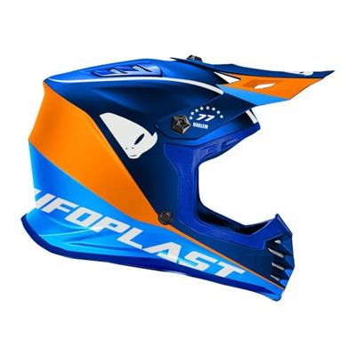 UFO PLAST BOY KOREY HELM BLAUW / ORANJE M
