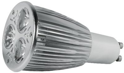 Transmedia Power LED spot 230V/6W, 180 lm, GU10, CRI/RA: 90, dimbaar, 3 LED, ø 50 x 90 mm, warm wit, (4000K) LP2-36SQL