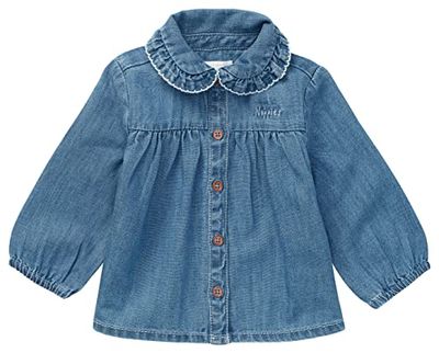 Noppies Baby Baby-meisje meisje blouse aberdeen blouse, Medium Wash - P534, 80 cm