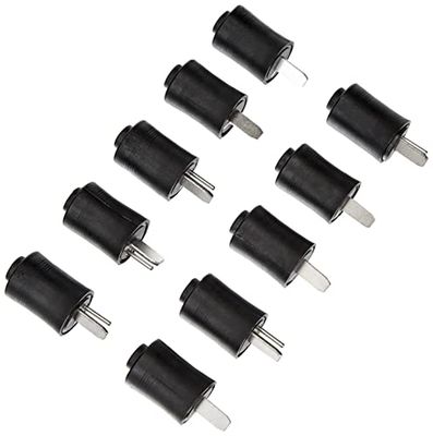 Unbekannt Lot de 10 fiches pour Haut-Parleur DIN 41529 à Visser Noir