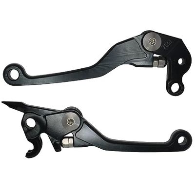ACCOSSATO Paire de leviers noirs pour Ktm SX 450 Racing de 2005 à 2005 (CC 450)