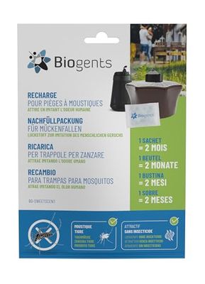 Biogents Recharge 2 Mois |Attractif Piège Extérieur Anti-Moustiques & Moustiques Tigre BG-MOSQUITAIRE | Efficace Contre Les Moustiques Tigre BG-SWEETSCENT