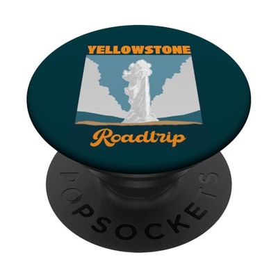 Yellowstone Roadtrip Vacaciones familiares PopSockets PopGrip Adhesivo