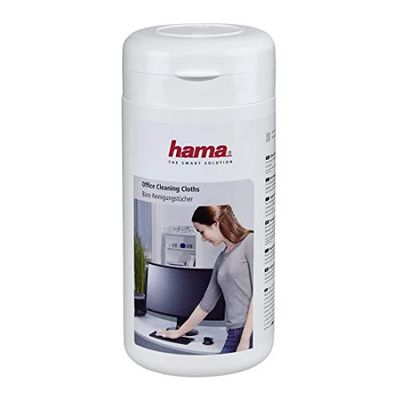 Hama - Panni per la pulizia dell'ufficio, 100 pezzi, in dispenser