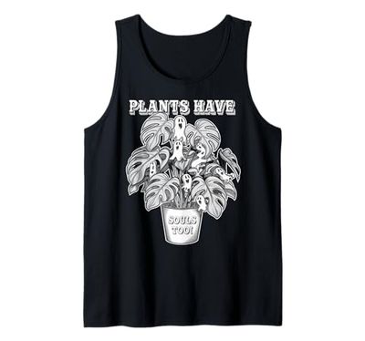 Cute Ghost Plant Monstera Aesthetic Cottagecore Tank Top