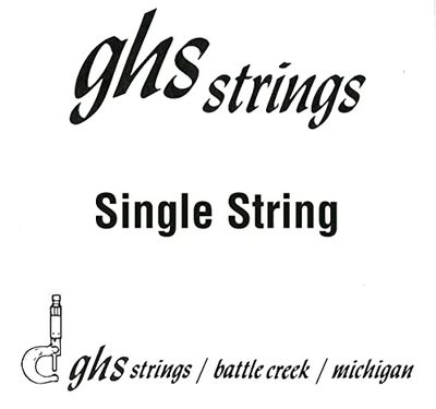 GHS™ Strings Plain Steel Single String 014 Loop End Banjo String for Banjo Plain Steel Loop End Thickness: 014