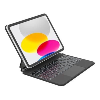 Belkin Pro iPad 10th Generation Keyboard Case with Magnetic Stand, Backlit Bluetooth Keyboard, Multi-gesture Controls, Magnetic Apple Pencil Storage, QWERTY, Multimedia Keys for iPad 10.9-inch