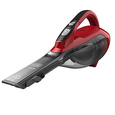 Black+Decker Recogetodo ciclónico inalámbrico, Gris/Rojo, 10.8 V