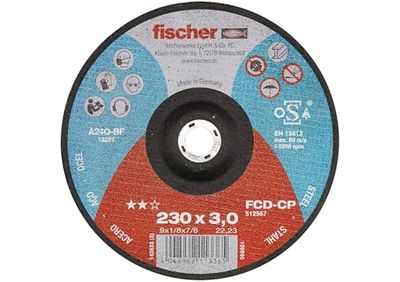 fischer - Disco Fcd-Cp 230X3X22,23 Carbon/ (Pack Colgable de 1 Uds), 512567