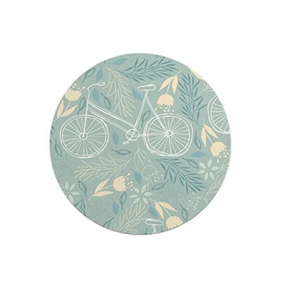 Questo Casa, Round Digital Printed Mouse Pad, Non-Slip Base, for Office and Home, Diameter:22cm
