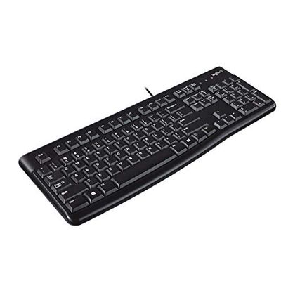Logitech K120 Tastiera con Cavo per Windows, Layout Scandinavo QWERTY - Nero