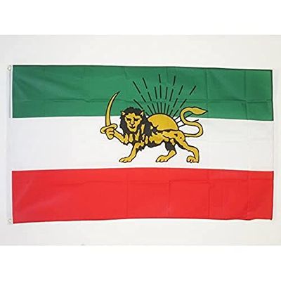 AZ FLAG - Iran Old Persia Flag - 3x5 Ft - 100D Polyester Persian Banner with Two Metal Grommets - Fade Resistant - Vivid Colors - 3' x 5' Feet - 150x90 Cm