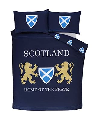 Rapport Scotland Home of the Brave Omkeerbaar Blauw Dekbedovertrek (Tweepersoons)