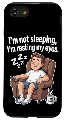 Resting My Eyes Dad Humor Cartoon Father's Case for iPhone SE (2020) / 7 / 8