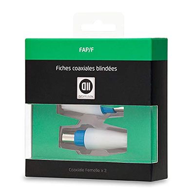 D2 Diffusion D2FICCOAX2F Coaxstekker, vrouwelijk, 2 stuks