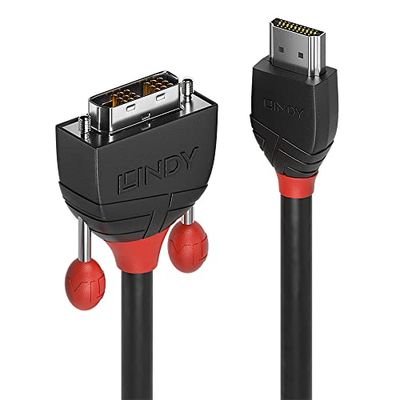 LINDY 36273 3 m HDMI naar DVI kabel - Zwart