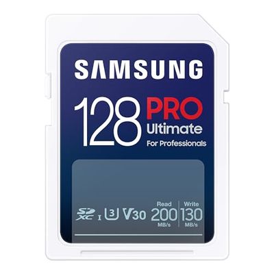 Samsung PRO Ultimate Carte SD MB-SY128S/WW, 128 Go, UHS-I, jusqu'à 200 Mo/s en Lecture