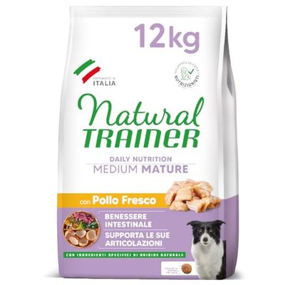 Natural Trainer Medium Maturity Cibo per Cani Mature con Pollo - 12kg