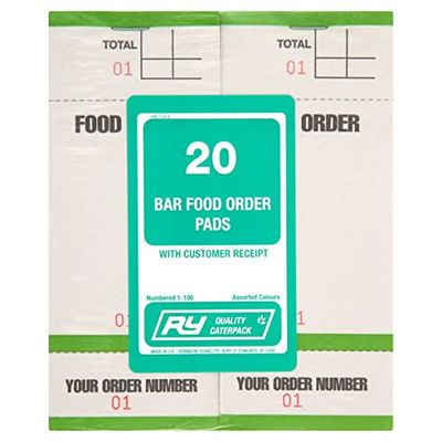 Caterpack by Robinson Young - Restaurant/Cafe/Takeaway Food/Waiter/Waitress Bar Food Pads - 20 Pads