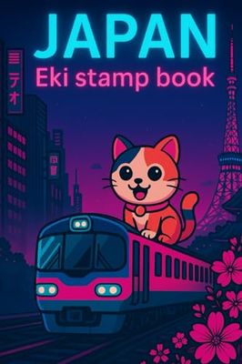 Japan Eki Stamp book: Every train station has its own distinctive "eki stamp", designed to reflect the beauty...