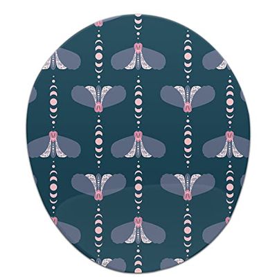Bonamaison, Tapis de Souris Ergonomique avec Repose-Poignet - Imprimé numérique - Anti-Tendon - Dessous antidérapant - pour Le Bureau et la Maison - Dimensions : 20 x 23 cm