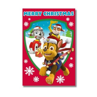 Danilo Promotions Ltd Official Paw Patrol Generic Christmas Card for Him/Her, Christmas Card