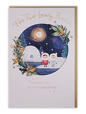Clintons: Eskimo Carte de Noël Couple To Both