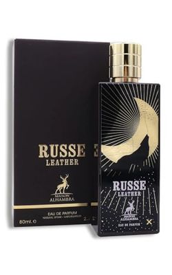Russo Leather by Maison Alhambra for Unisex - 2,6 oz EDP Spray