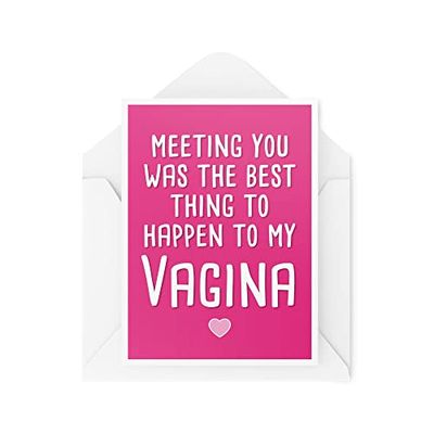 Roliga jubileumskort, You're The Best Thing That Happened to My V, jubileumskort för honom, komedi humor skämt Banter LGBTQ, CBH346