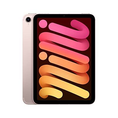 Apple iPad mini (6. generacji): czip A15 Bionic, ekran Liquid Retina 8,3 cala, 64 GB, Wi‑Fi 6 i 5G, aparat przedn 12 MP, aparat tylny 12 MP, Touch ID, bateria na cały dzień – różowy