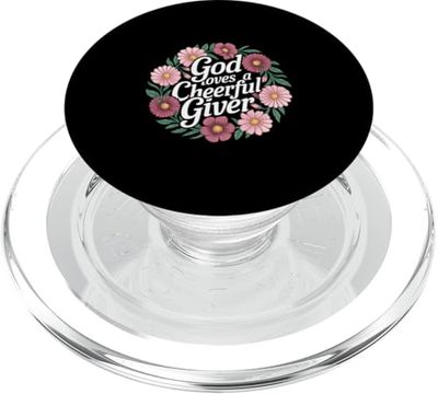 God Loves A Cheerful Giver Inspiración de la iglesia |---- PopSockets PopGrip para MagSafe