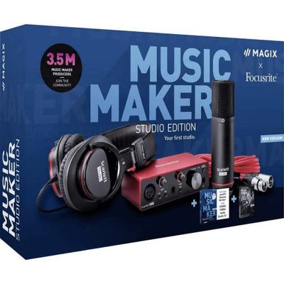 Magix 20_648814 Music Maker Studio Edition versión completa, 1 licencia de software de música Windows