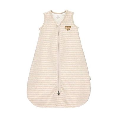 Steiff Baby unisex med söt nallebjörn gåva sovsäck GOTS, SANDSHELL, 110