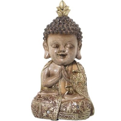 Alexandra House Living Decorative Figure Acrylic Plastic Melamine Buddha 13 x 10 x 23 cm