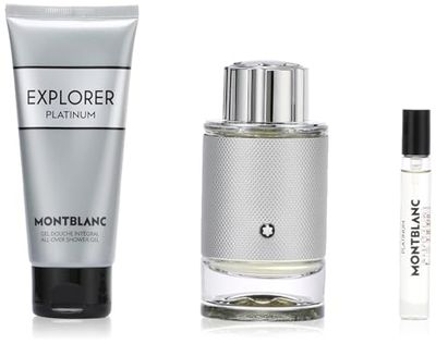 Montblanc Explorer Platinum Eau De Perfume Spray 100ml Set 3 Pie - Men's Fragrances