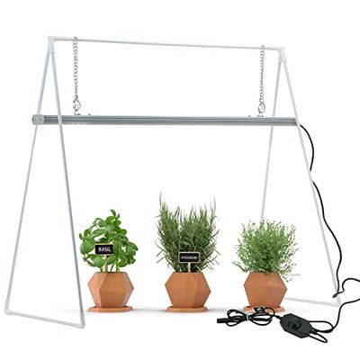 Parus by Venso GrowLight Duo apparecchio per piante con supporto, stimolazione della fotosintesi e formazione di clorofilla, lampada di crescita a LED, luce di crescita per piante da interno, ortaggi, fiori