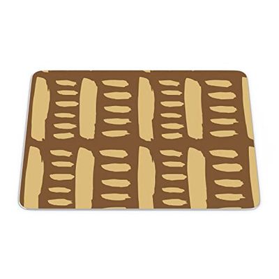 Bonamaison, Rechthoek Pop Art Digital bedrukte muismat, antislip onderkant, voor kantoor en thuis, grootte: 22x18 cm