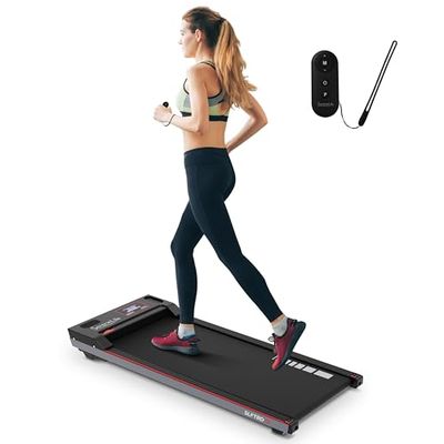 SereneLife Cinta de Correr Portátil para Caminar, Eléctrica de 0.6-5.0 mph, Alfombra Inteligente para Casa, Espacios Pequeños y Oficina, Mini Cinta de Correr Portátil para Casa