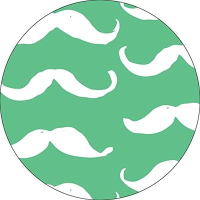 Bonateks, Runt digitalt tryckt musmatta, halkfri undersida, för kontor och hem, diameter: 22 cm
