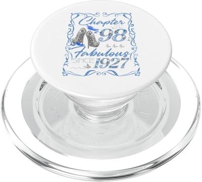 Chapter 98 Fabulous Since 1927 Diamond Heels 98th Birthday PopSockets PopGrip para MagSafe