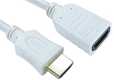 Pro Signal Hoge snelheids4K UHD HDMI Lood met Ethernet, Mannetje aan Vrouwelijk, 1m Wit