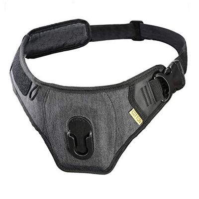 Cotton Carrier Slingbelt for 1 Camera Sling, Black/White, One Size