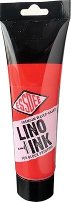 Essdee Block Printing Ink, Brilliant Red, 250ml