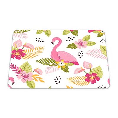 Bonamaison, Tappetino per mouse rettangolare con stampa digitale pop art, base antiscivolo, per ufficio e casa, dimensioni: 22 x 18 cm