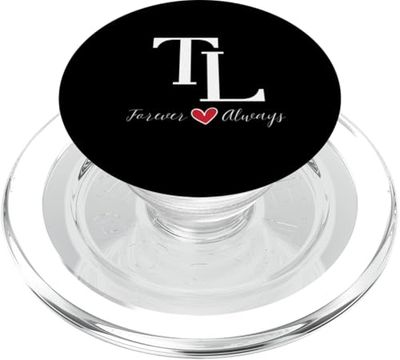 L & T - Iniciales para parejas, boda, aniversario, inauguración de la casa PopSockets PopGrip para MagSafe