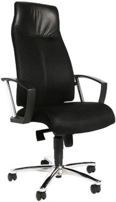 Topstar Krzesło biurowe High Sit Up z podłokietnikami czarne