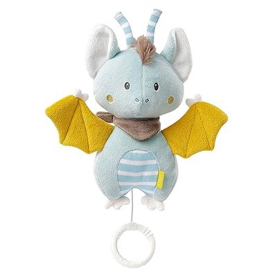 Fehn Caixa de música morcego, peluche com melodia "Canção de berço de Brahms", brinquedo para bebé para levar e estar em casa, brinquedo musical para bebés e crianças pequenas