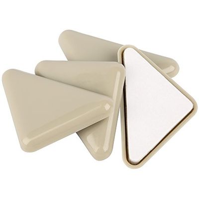 Barra deslizante SuperSliders autoadhesiva para muebles, para superficies con alfombras (4 piezas), 1,2 cm x 10,1 cm, blanco, 4700695N