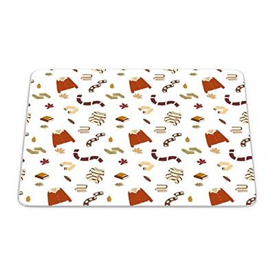 Questo Casa, Tappetino per mouse con stampa digitale, antiscivolo, per ufficio, dimensioni: 22 x 18 cm