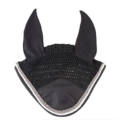 PFIFF Dyat 102913 Bonnet anti-mouches pour poney Noir
